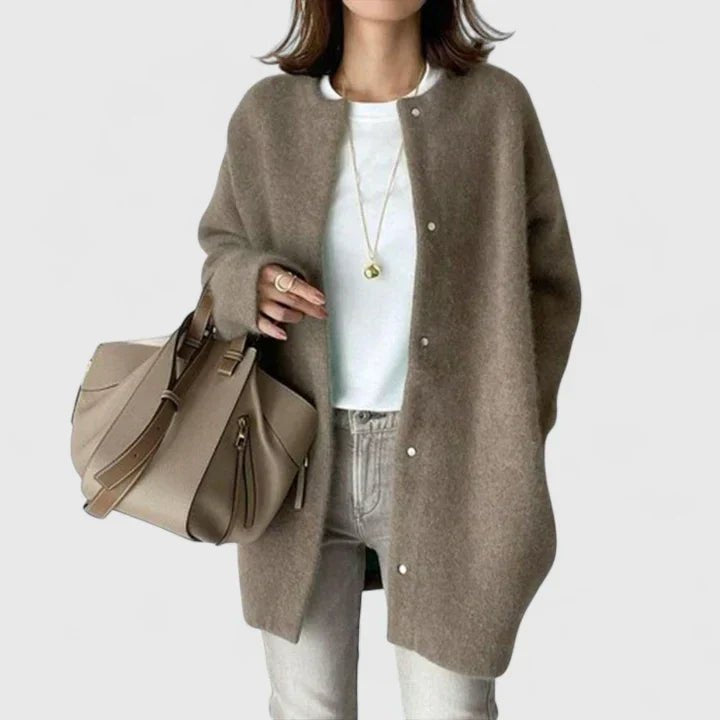Comfortable Black Cardigan Sweater for Women with Relaxed Fit Soft Finish Classic Cut Everyday Style