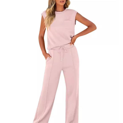 Comfortable Apricot Loungewear Set for Women with Everyday Wear Soft Finish Classic Cut Relaxed Style