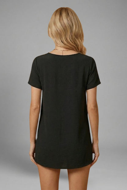 Comfortable Apricot Loungewear Set for Women with Round Neck Short Sleeve Side Pockets Elastic Waist Relaxed Fit Lounge 