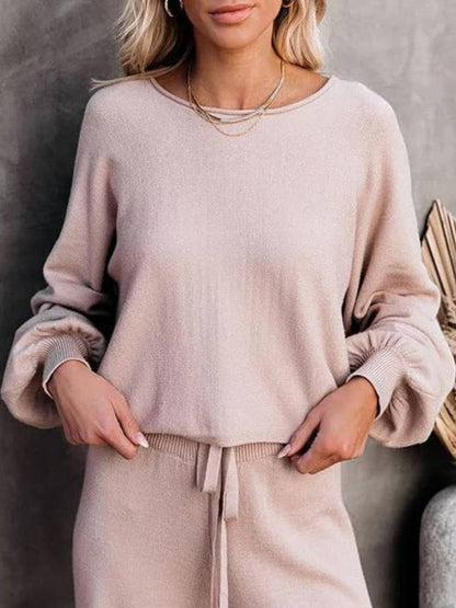 Comfortable Apricot PJ Pants for Women with Drawstring Waist Wide Leg Relaxed Fit Cropped Lounge Style