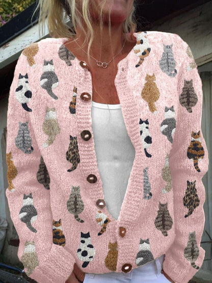 Comfortable Beige Cardigan for Women with Button Front Wrap Front Everyday Wear Relaxed Style