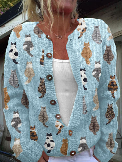 Comfortable Beige Cardigan for Women with Button Front Wrap Front Everyday Wear Relaxed Style