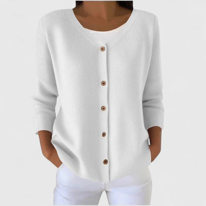 Comfortable Black Cardigan Sweater for Women with Hooded Long Sleeve Button Front Relaxed Style