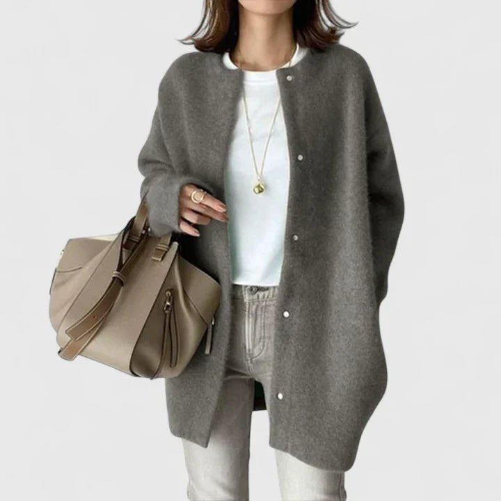 Comfortable Black Cardigan Sweater for Women with Relaxed Fit Soft Finish Classic Cut Everyday Style