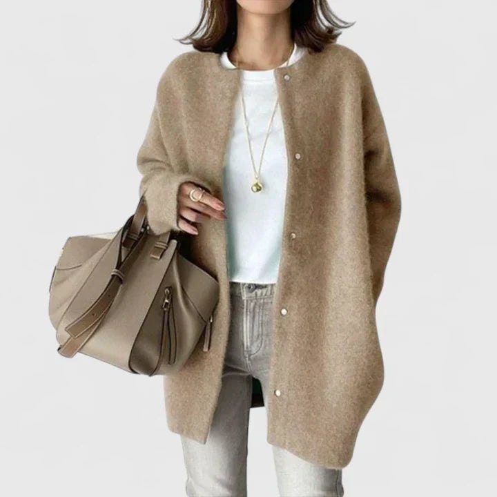Comfortable Black Cardigan Sweater for Women with Relaxed Fit Soft Finish Classic Cut Everyday Style