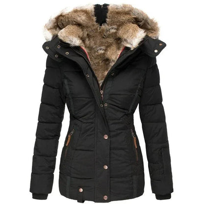 Comfortable Black Faux Fur Coat for Women with Relaxed Fit Everyday Wear Soft Finish Layered Style