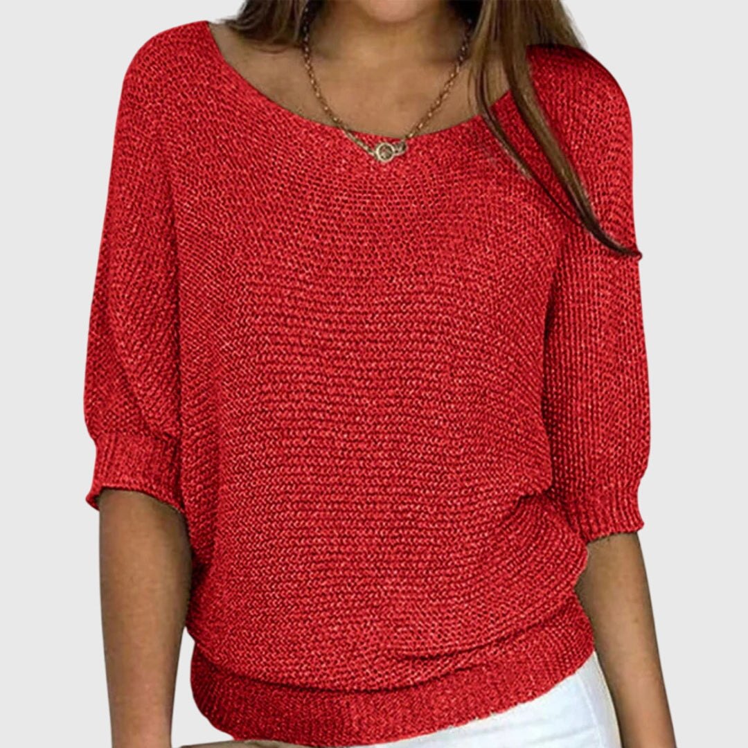 Comfortable Black Sweater for Women with Everyday Wear Soft Finish Classic Cut Relaxed Style