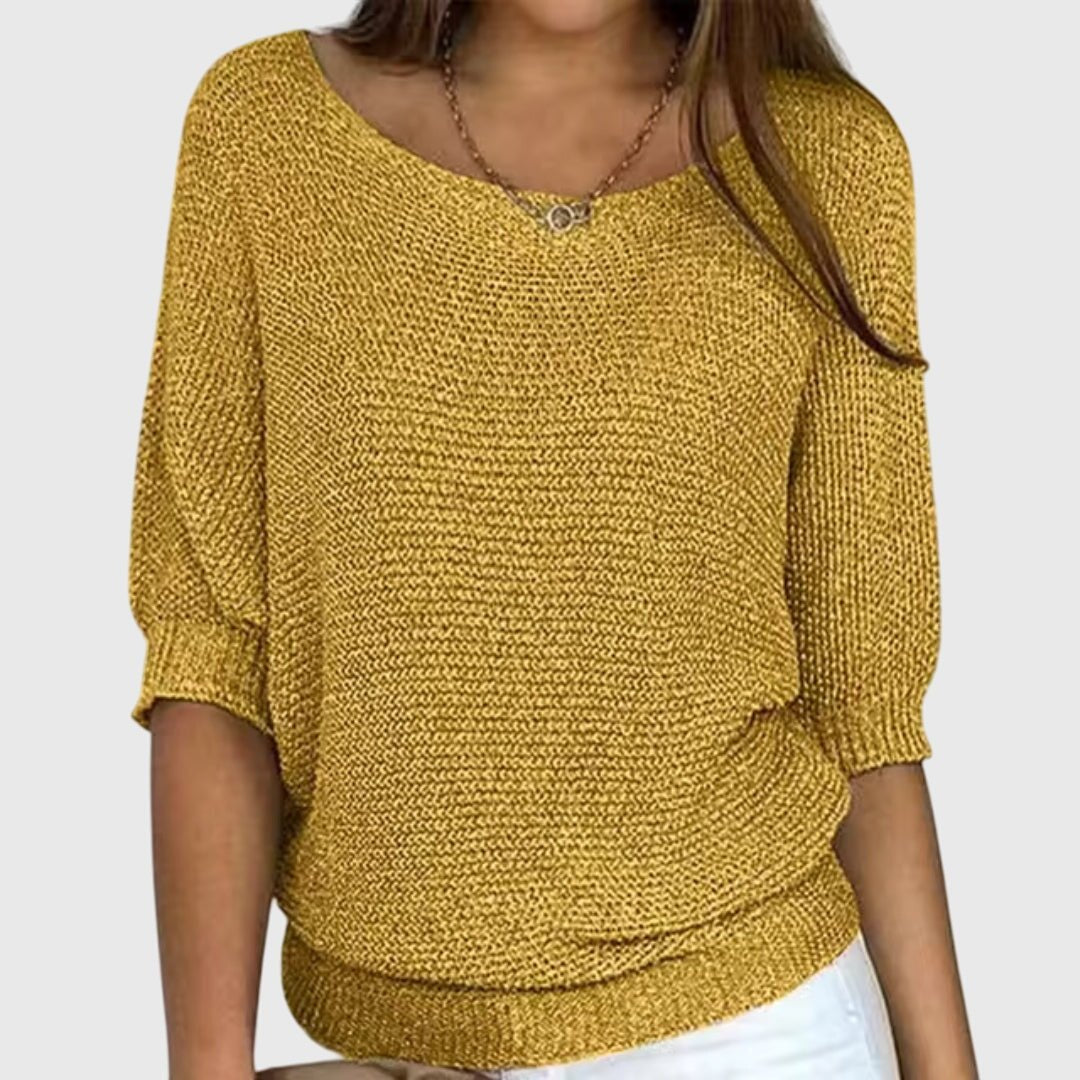 Comfortable Black Sweater for Women with Everyday Wear Soft Finish Classic Cut Relaxed Style