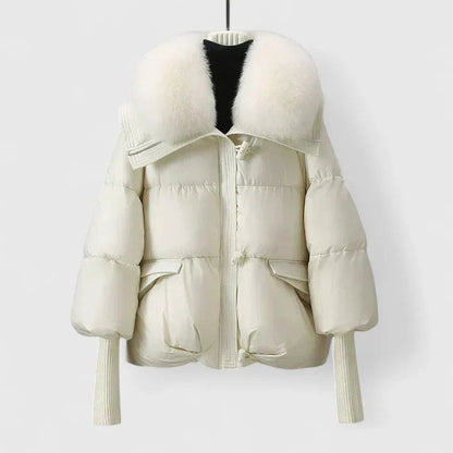 Comfortable Black Winter Jacket for Women with Collared Button Front Side Pockets Everyday Style