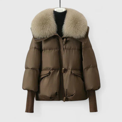 Comfortable Black Winter Jacket for Women with Collared Button Front Side Pockets Everyday Style