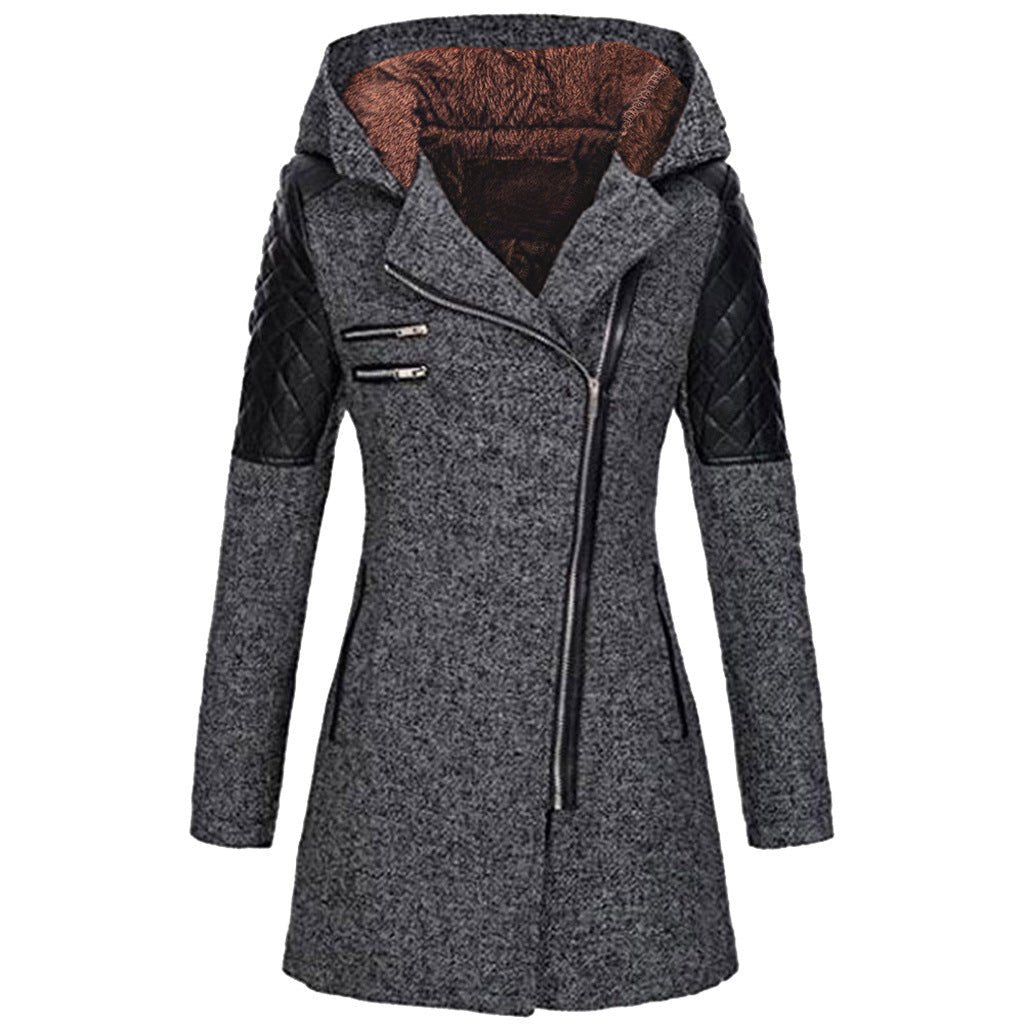 Comfortable Black Winter Jacket for Women with Relaxed Fit Everyday Wear Soft Finish Winter Style
