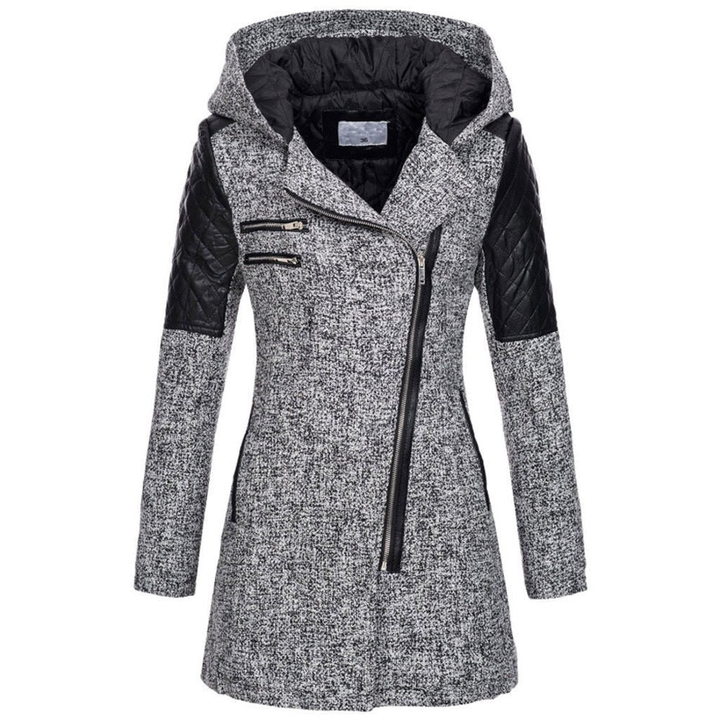 Comfortable Black Winter Jacket for Women with Relaxed Fit Everyday Wear Soft Finish Winter Style