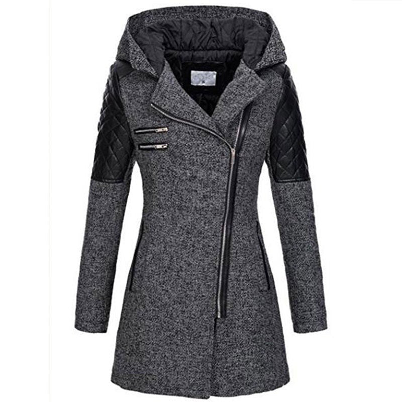 Comfortable Black Winter Jacket for Women with Relaxed Fit Everyday Wear Soft Finish Winter Style