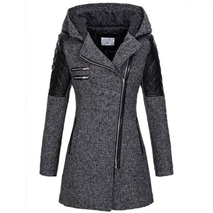 Comfortable Black Winter Jacket for Women with Relaxed Fit Everyday Wear Soft Finish Winter Style