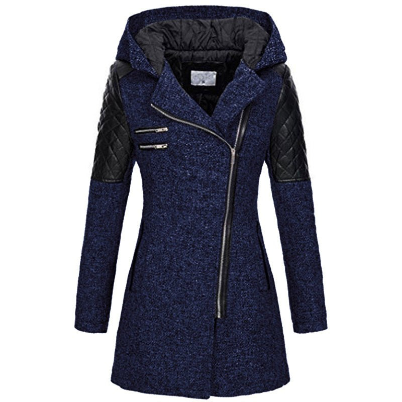 Comfortable Black Winter Jacket for Women with Relaxed Fit Everyday Wear Soft Finish Winter Style