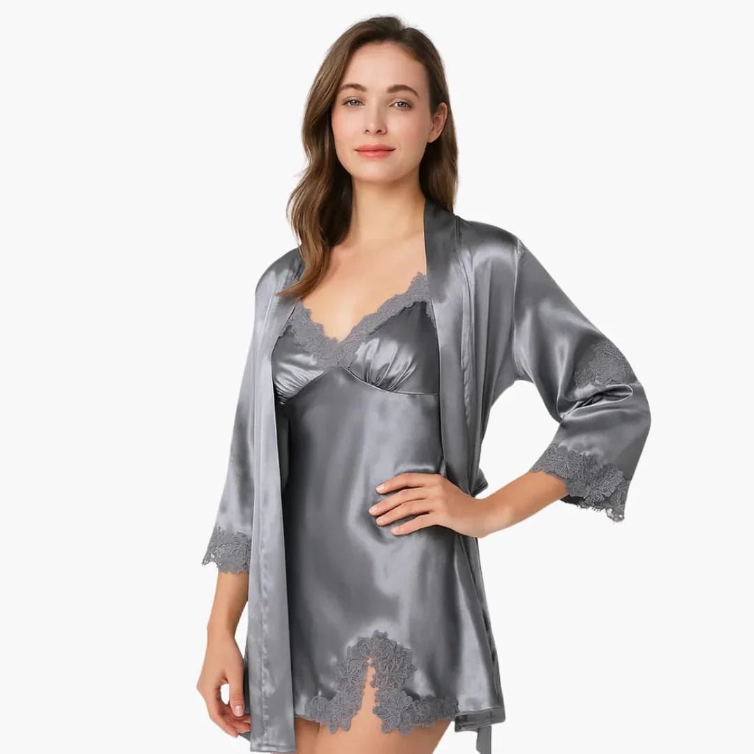 Comfortable Blue Pajamas for Women with Long Sleeve Button Front Elastic Waist Cosy Style