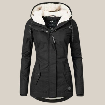 Comfortable Blue Winter Jacket for Women with Relaxed Fit Everyday Wear Soft Finish Outdoor Style