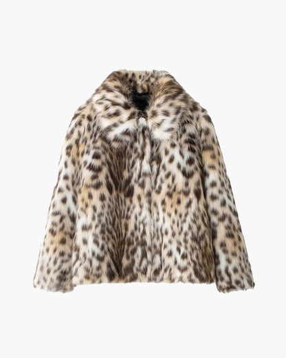 Comfortable Brown Faux Fur Coat for Women with Relaxed Fit Soft Finish Classic Cut Everyday Style