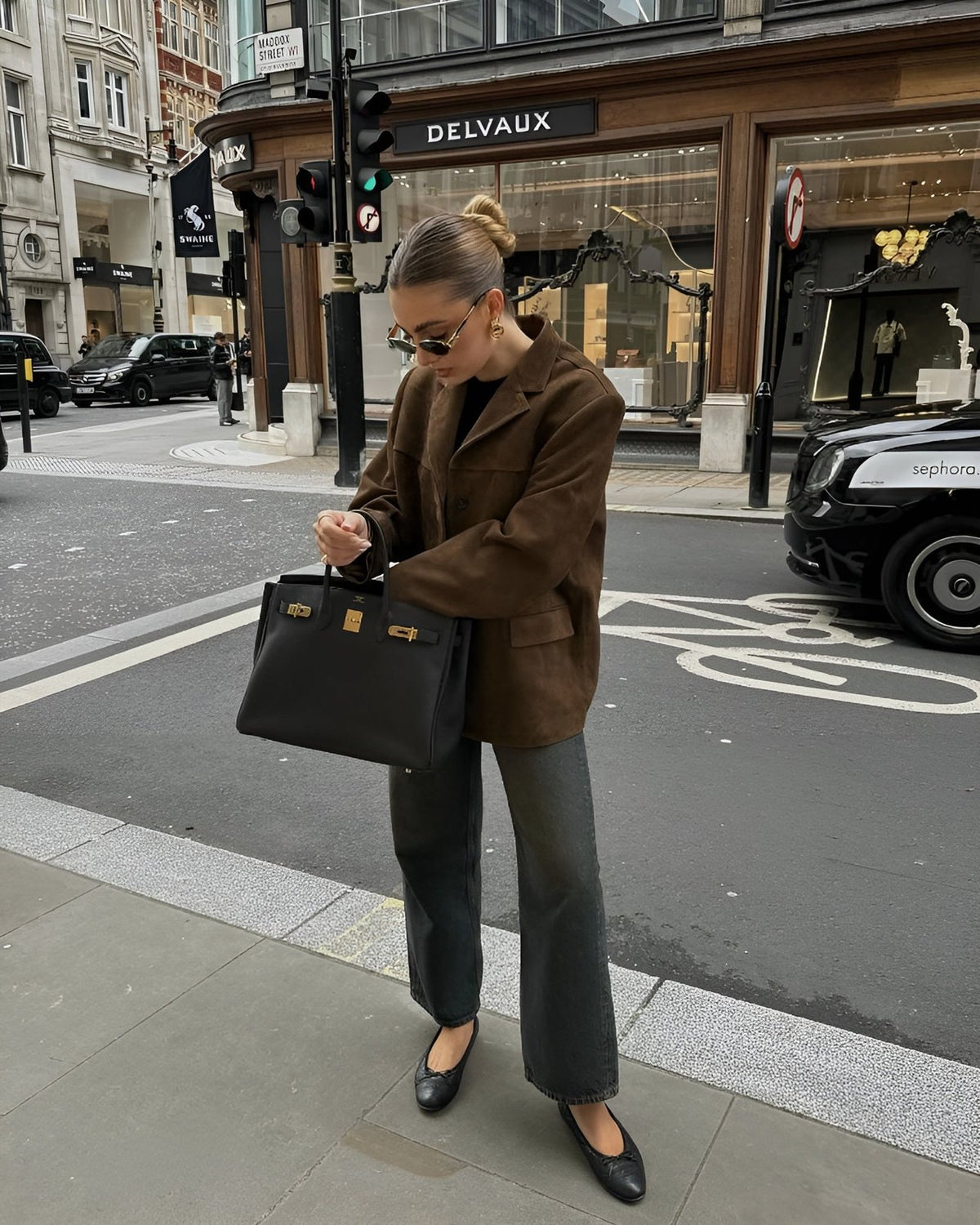 Comfortable Brown Faux Suede Jacket for Women with Relaxed Fit Everyday Wear Soft Finish Layered Style