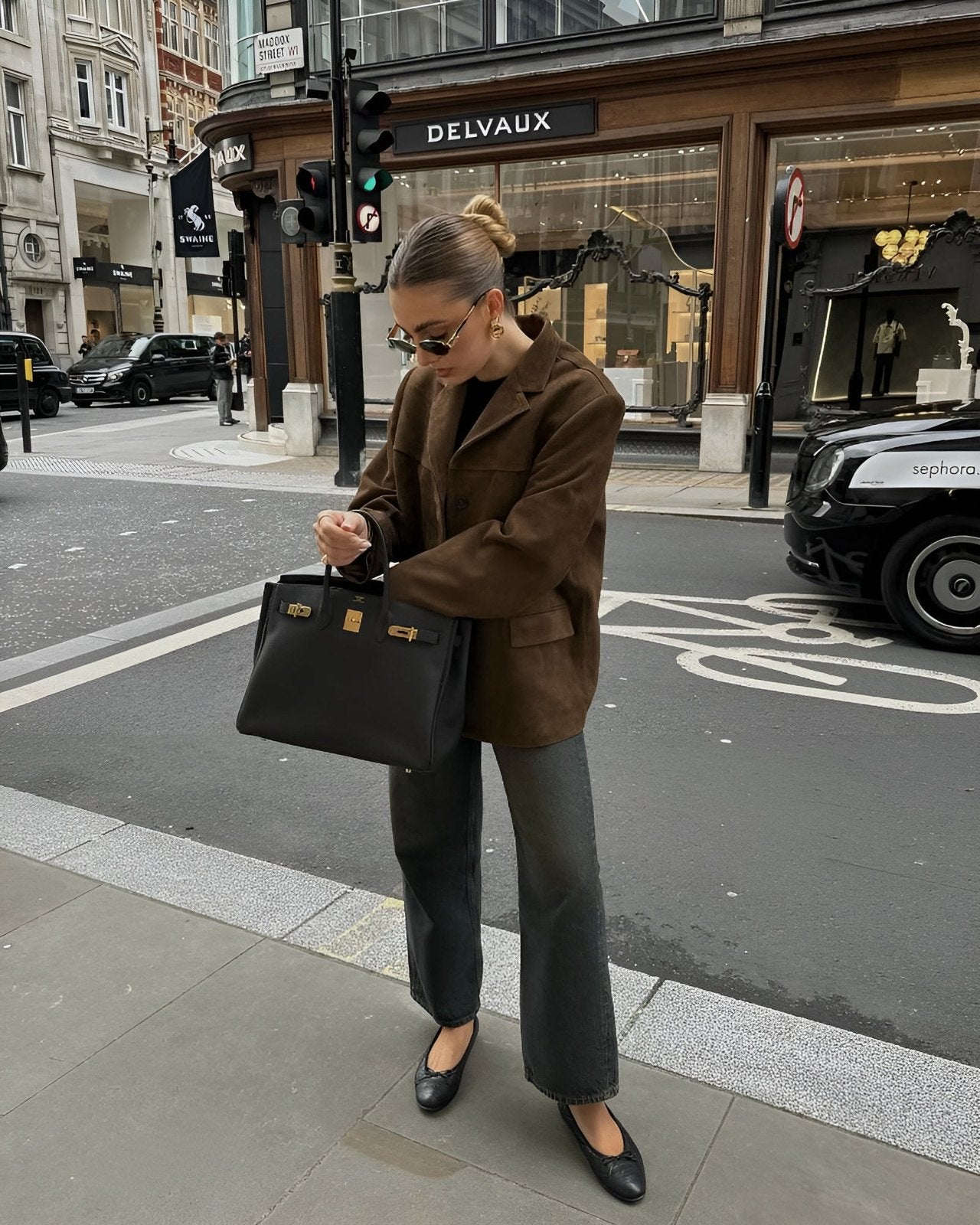Comfortable Brown Faux Suede Jacket for Women with Relaxed Fit Everyday Wear Soft Finish Layered Style