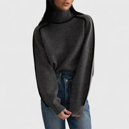 Comfortable Brown Sweater for Women with Relaxed Fit Everyday Wear Soft Finish Layered Style