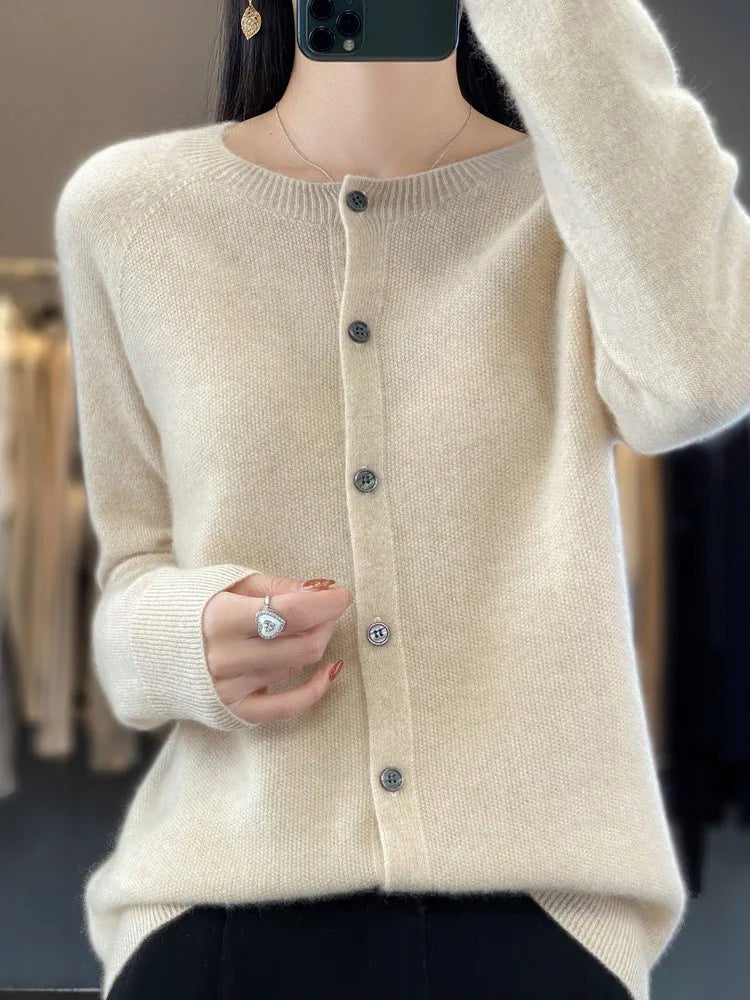 Comfortable Gray Cardigan for Women with Button Front Everyday Wear Soft Finish Relaxed Style