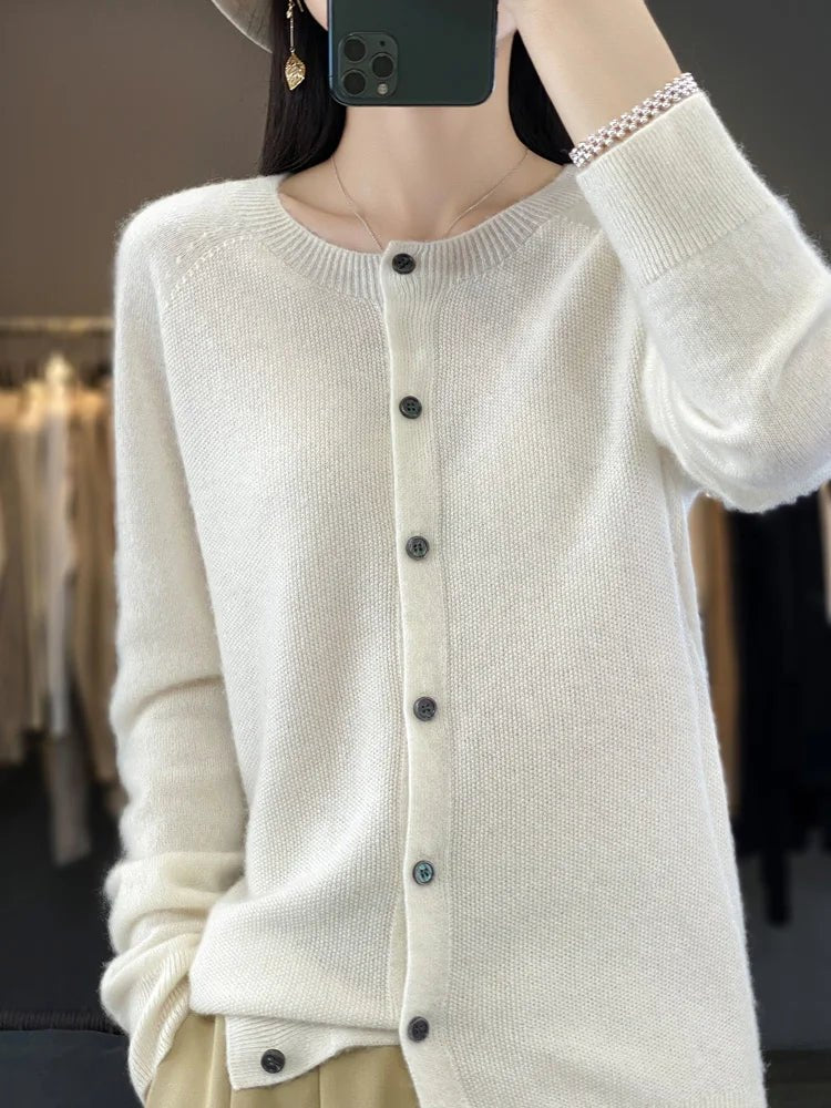 Comfortable Gray Cardigan for Women with Button Front Everyday Wear Soft Finish Relaxed Style