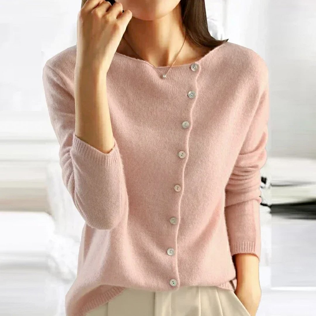 Comfortable Gray Cardigan for Women with Collared Button Front Relaxed Fit Everyday Style