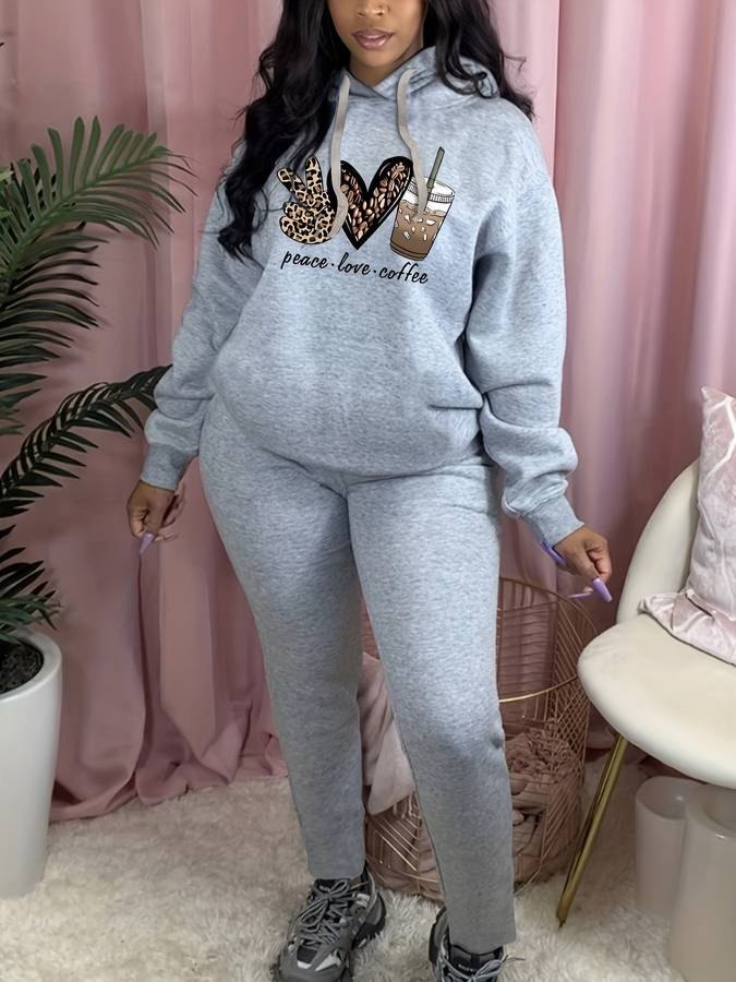 Comfortable Gray Loungewear Set for Women with Everyday Wear Soft Finish Classic Cut Relaxed Style