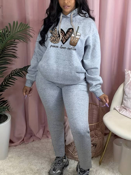 Comfortable Gray Loungewear Set for Women with Everyday Wear Soft Finish Classic Cut Relaxed Style