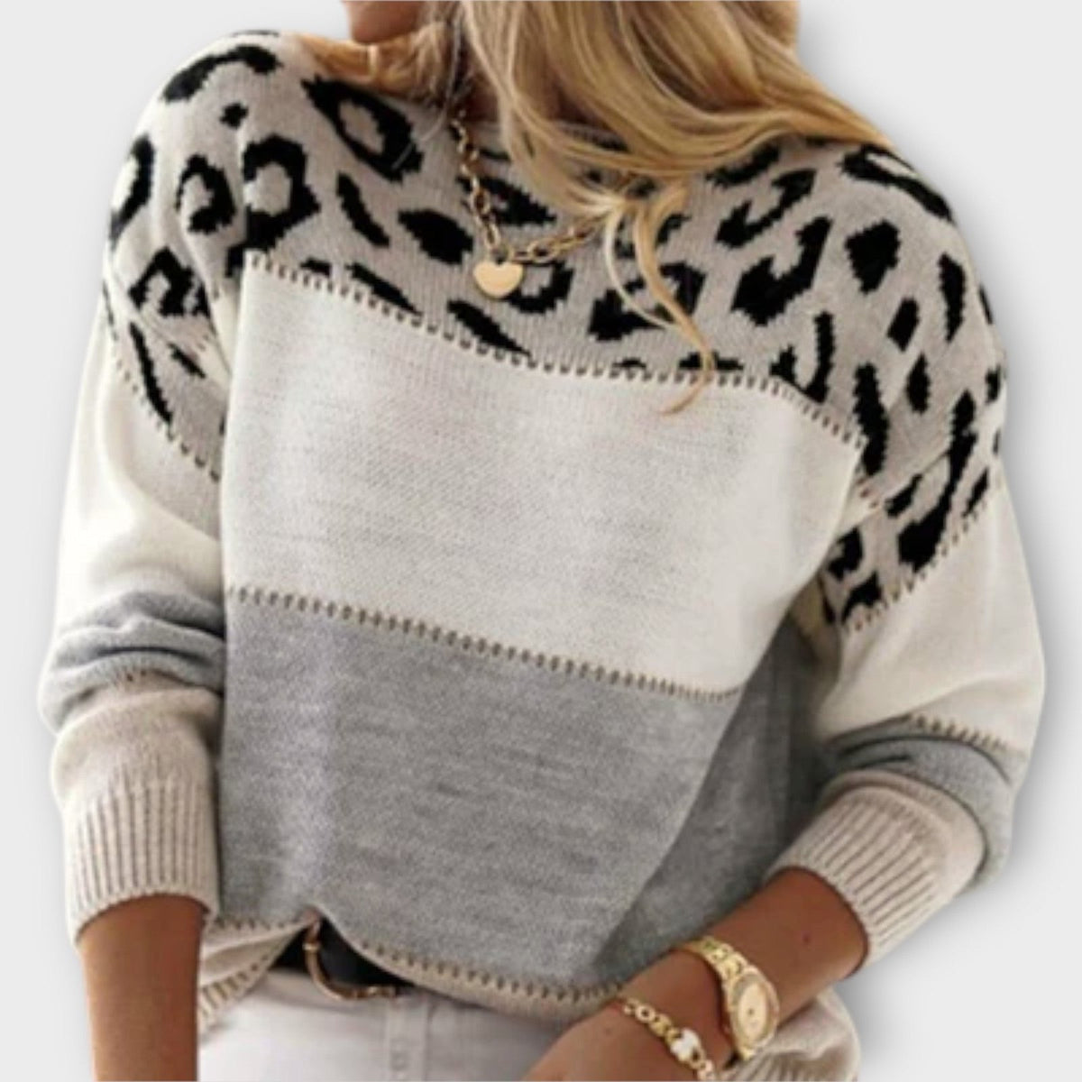 Comfortable Gray Sweater for Women with Everyday Wear Soft Finish Classic Cut Relaxed Style