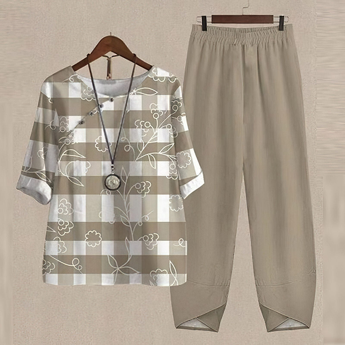 Comfortable Navy Pajamas for Women with Short Sleeve Elastic Waist Wide Leg Relaxed Style