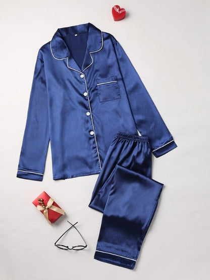 Comfortable Nude Pajamas Set for Women with Long Sleeve Button Front Zip Front Everyday Style