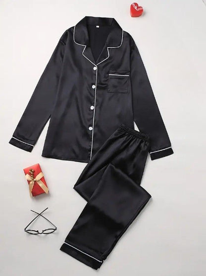 Comfortable Nude Pajamas Set for Women with Long Sleeve Button Front Zip Front Everyday Style
