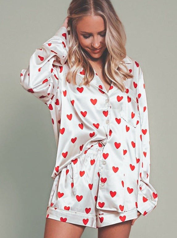 Comfortable Pajamas Set for Women with Satin Relaxed Fit Everyday Wear Lounge Style