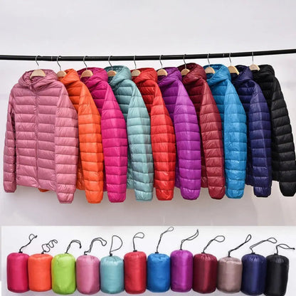 Comfortable Pink Puffer Jacket for Women with Hooded Zip Front Quilted Everyday Style
