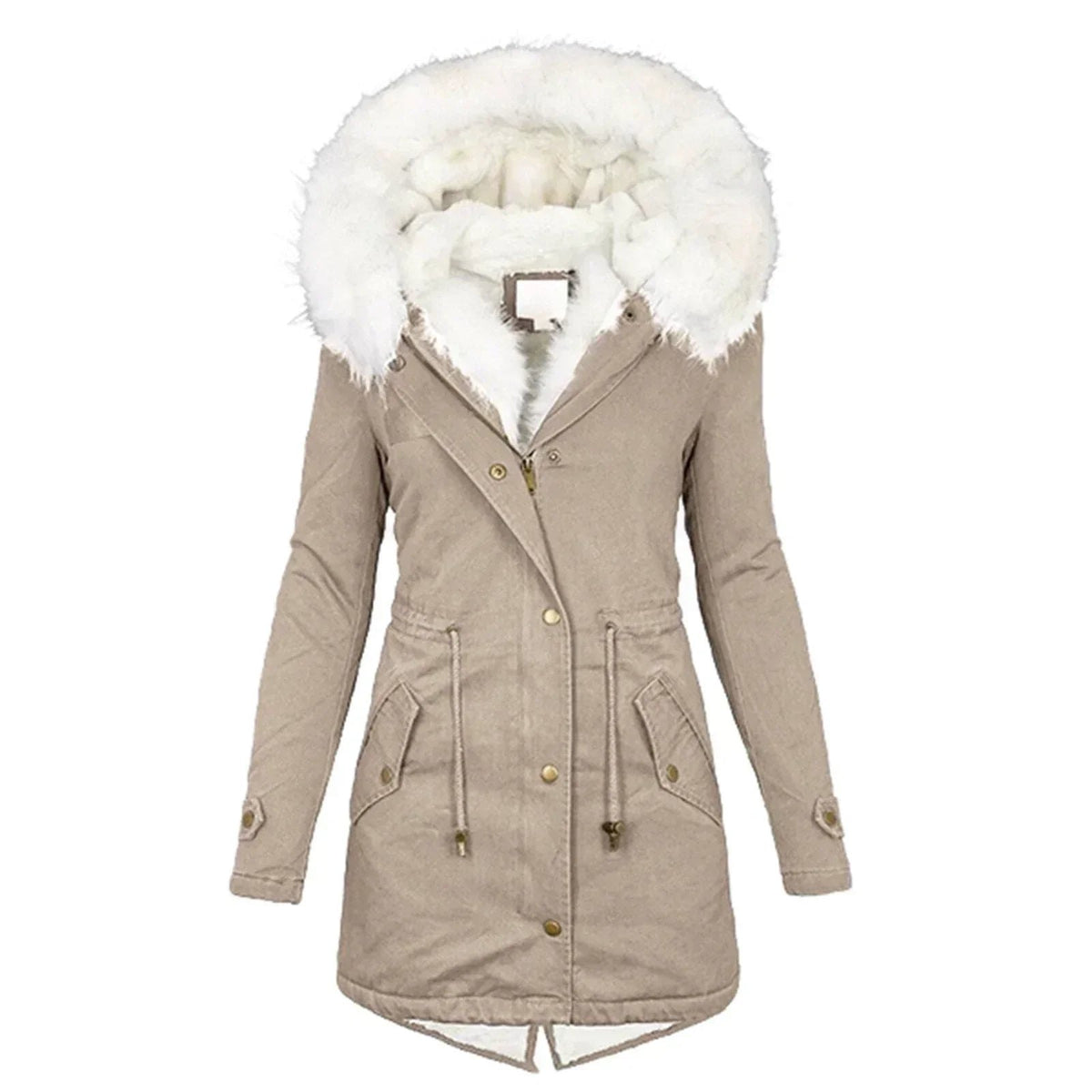 Comfortable Pink Winter Jacket for Women with Relaxed Fit Everyday Wear Soft Finish Layered Style
