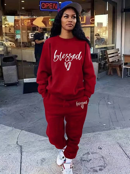 Comfortable Red Loungewear Set for Women with Relaxed Fit Soft Finish Classic Cut Everyday Style
