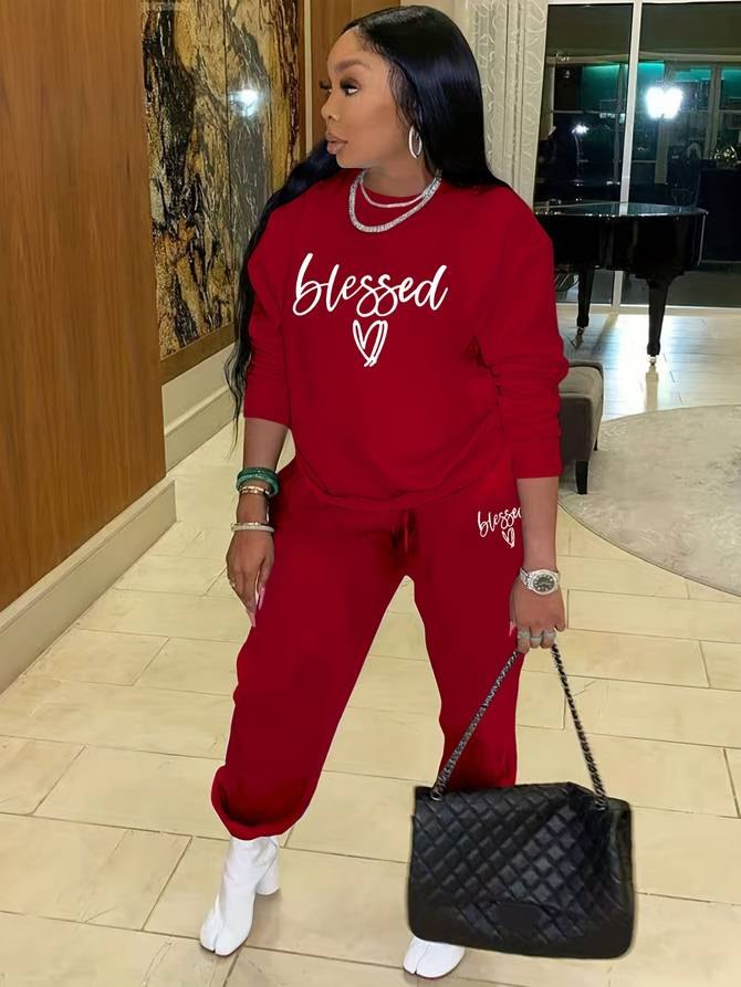 Comfortable Red Loungewear Set for Women with Relaxed Fit Soft Finish Classic Cut Everyday Style