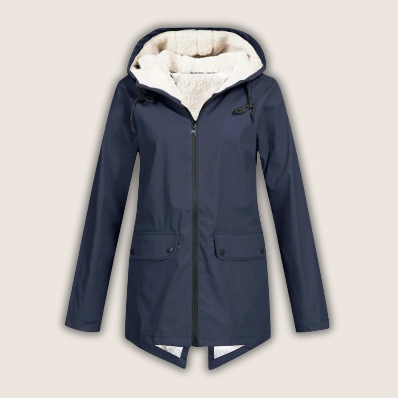 Comfortable Red Winter Jacket for Women with Relaxed Fit Everyday Wear Soft Finish Winter Style