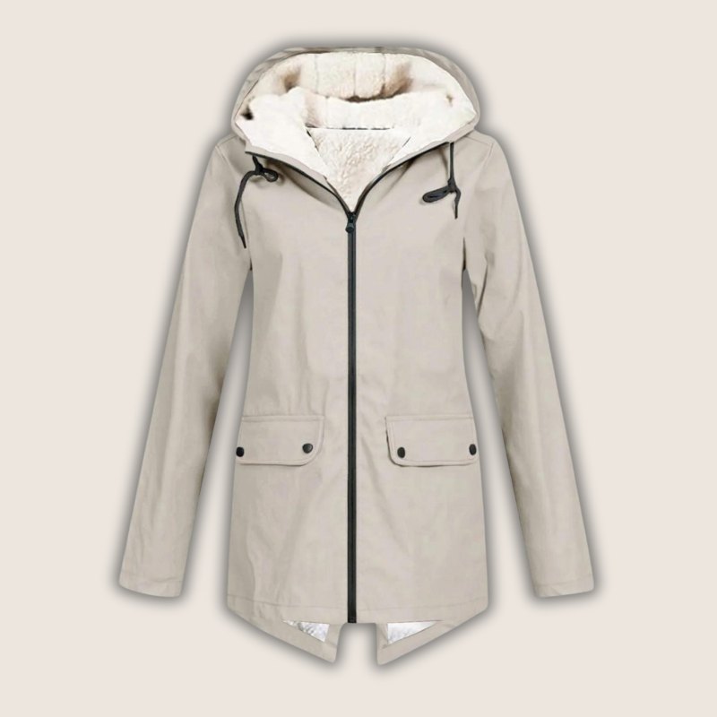 Comfortable Red Winter Jacket for Women with Relaxed Fit Everyday Wear Soft Finish Winter Style