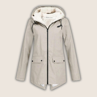Comfortable Red Winter Jacket for Women with Relaxed Fit Everyday Wear Soft Finish Winter Style