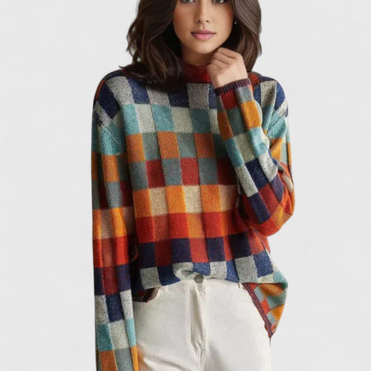 Comfortable Sweater for Women with Turtleneck Relaxed Fit Everyday Wear Cosy Style