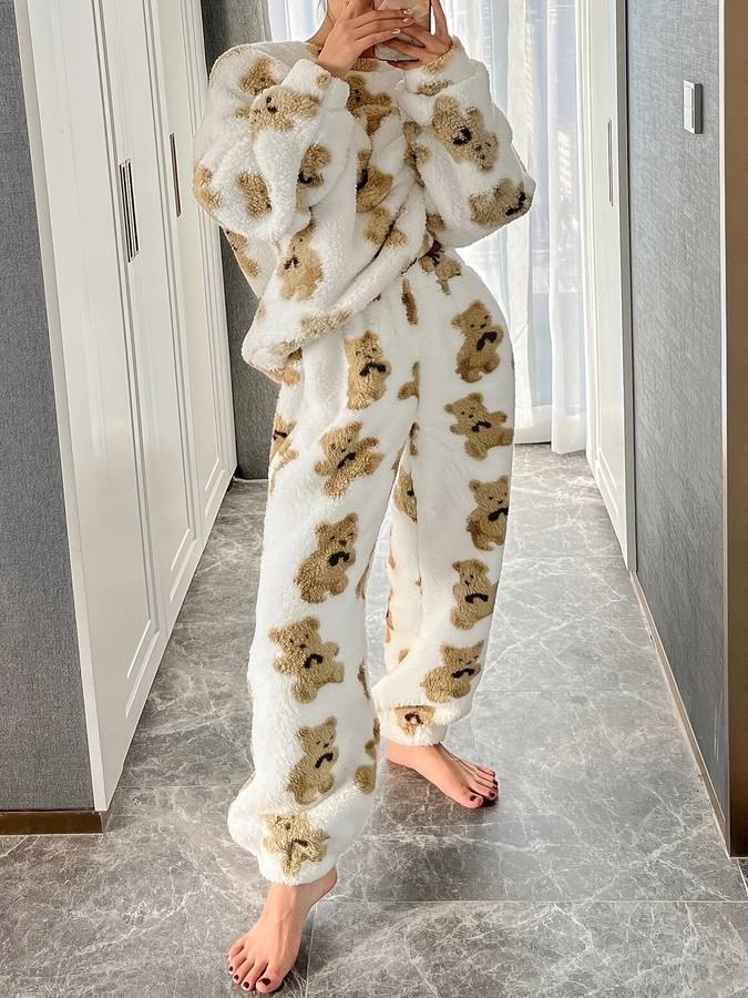 Comfortable White PJ Pants for Women with Everyday Wear Soft Finish Classic Cut Relaxed Style