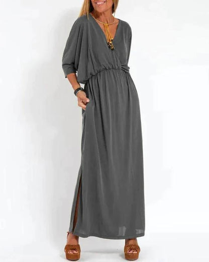 Elegant Army Green Long Sleeve Dress for Women with Relaxed Fit Everyday Wear Soft Finish Cocktail Style