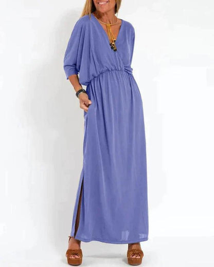 Elegant Army Green Long Sleeve Dress for Women with Relaxed Fit Everyday Wear Soft Finish Cocktail Style