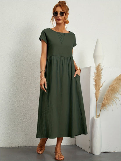 Elegant Red Dress for Women with Relaxed Fit Everyday Wear Soft Finish Cocktail Style