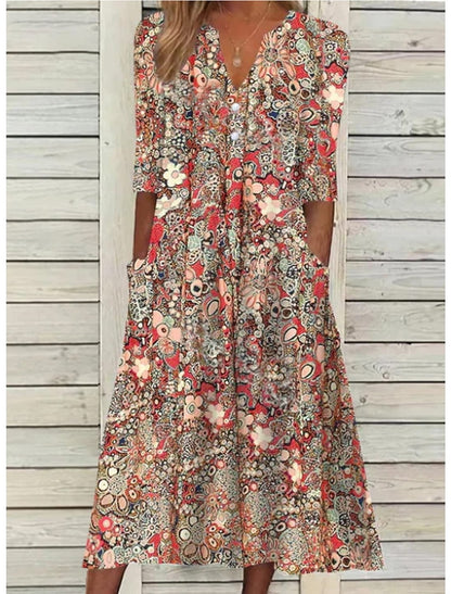 Elegant Red Dress for Women with Relaxed Fit Everyday Wear Soft Finish Cocktail Style