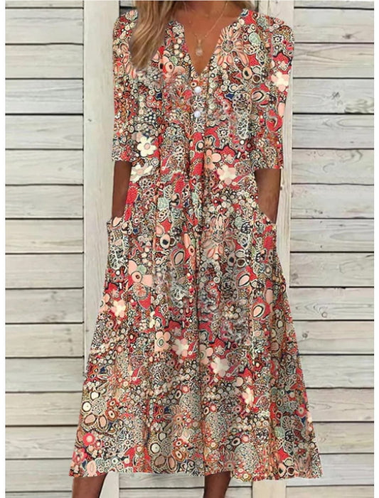 Elegant Red Dress for Women with Relaxed Fit Everyday Wear Soft Finish Cocktail Style