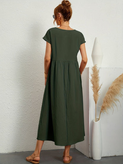 Elegant Red Dress for Women with Relaxed Fit Everyday Wear Soft Finish Cocktail Style